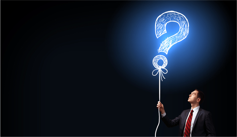 Image of businessman in black suit against dark background