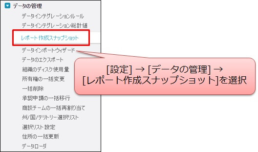 レポート作成スナップショット1