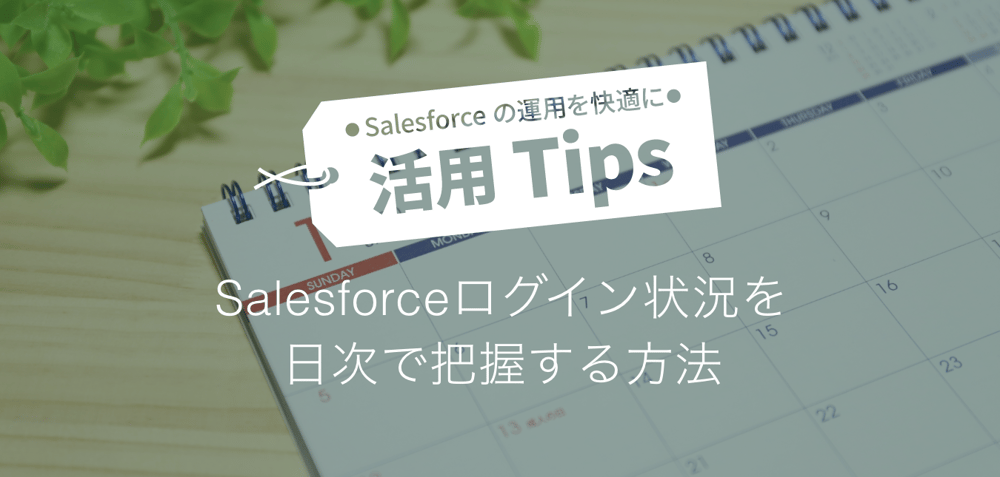 Salesforceログイン状況を日次で把握する方法