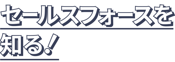 セールスフォースを知る!